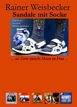 Plakat Sandale mit Socke